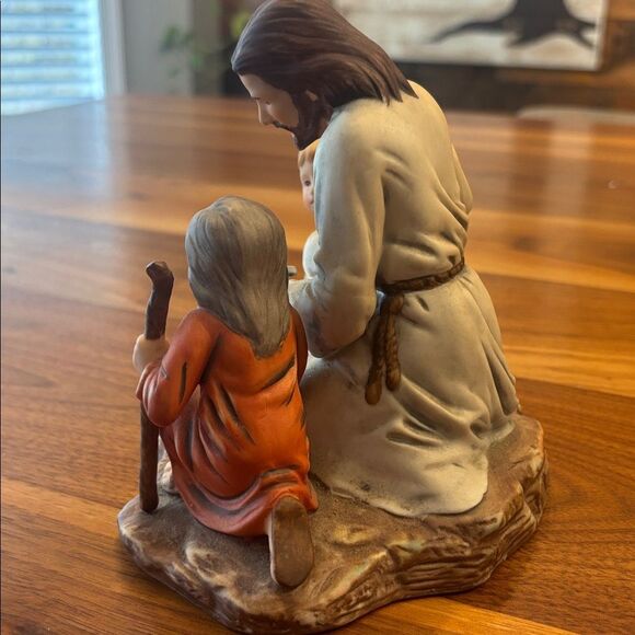 Homco Vintage 1983 The Fisherman Jesus with Children Masterpiece Porcelain - Picture 7 of 11